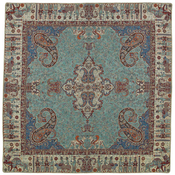 Yazd-Termeh-Tischdecke, luxuriös mit persischem Paisley-Muster Pars