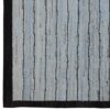 Artisanal persischer Woll Kelim Teppich handgewebt in Fars gestreift grau