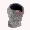 Dekorative Betonskulptur-Vase im Design eines Männerkopfes