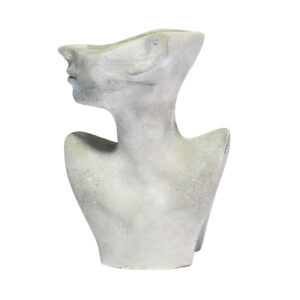 Dekorative Betonskulptur-Vase in Form eines Frauenkörpers