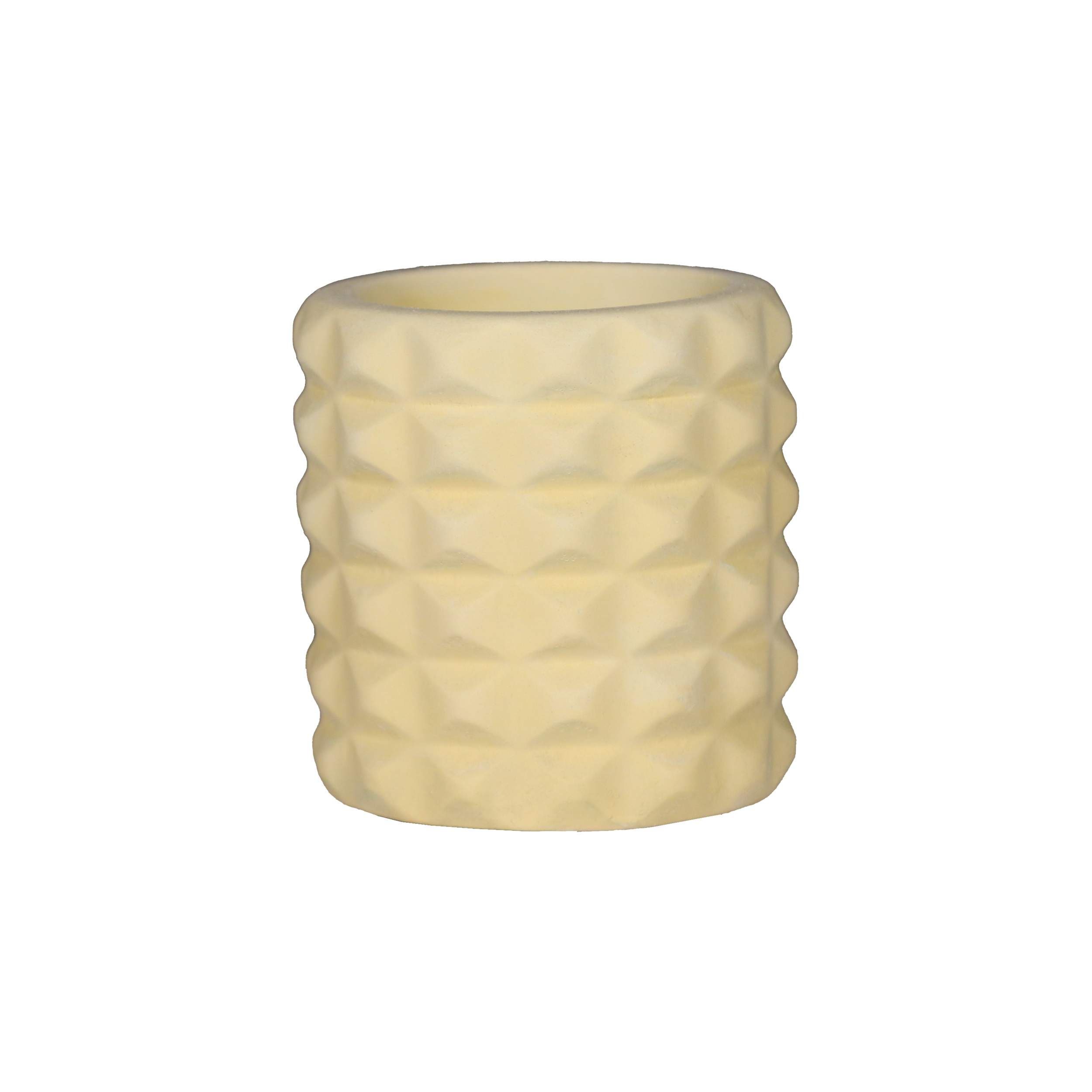 Künstlerische Betonvase, handgefertigt mit Harz im Mesh-Design