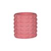 Künstlerische Betonvase, handgefertigt mit Harz im Mesh-Design