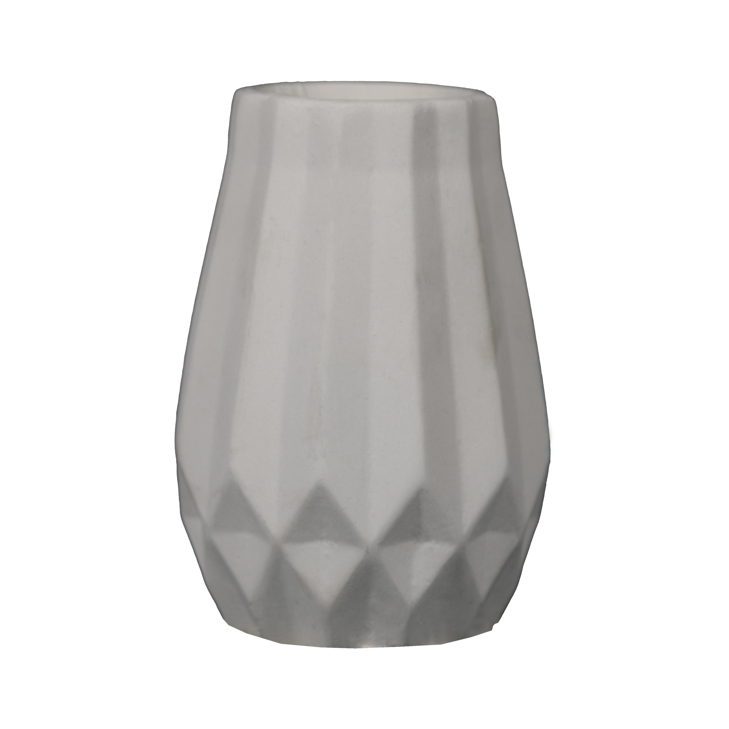 Künstlerische Betonvase mit Harz, handgefertigt, Schwarz