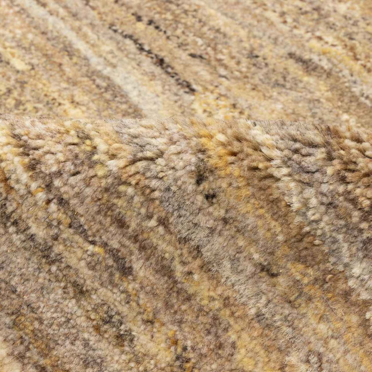 Authentischer echter persischer Gabbeh-Wollteppich handgewebt in Fars creme