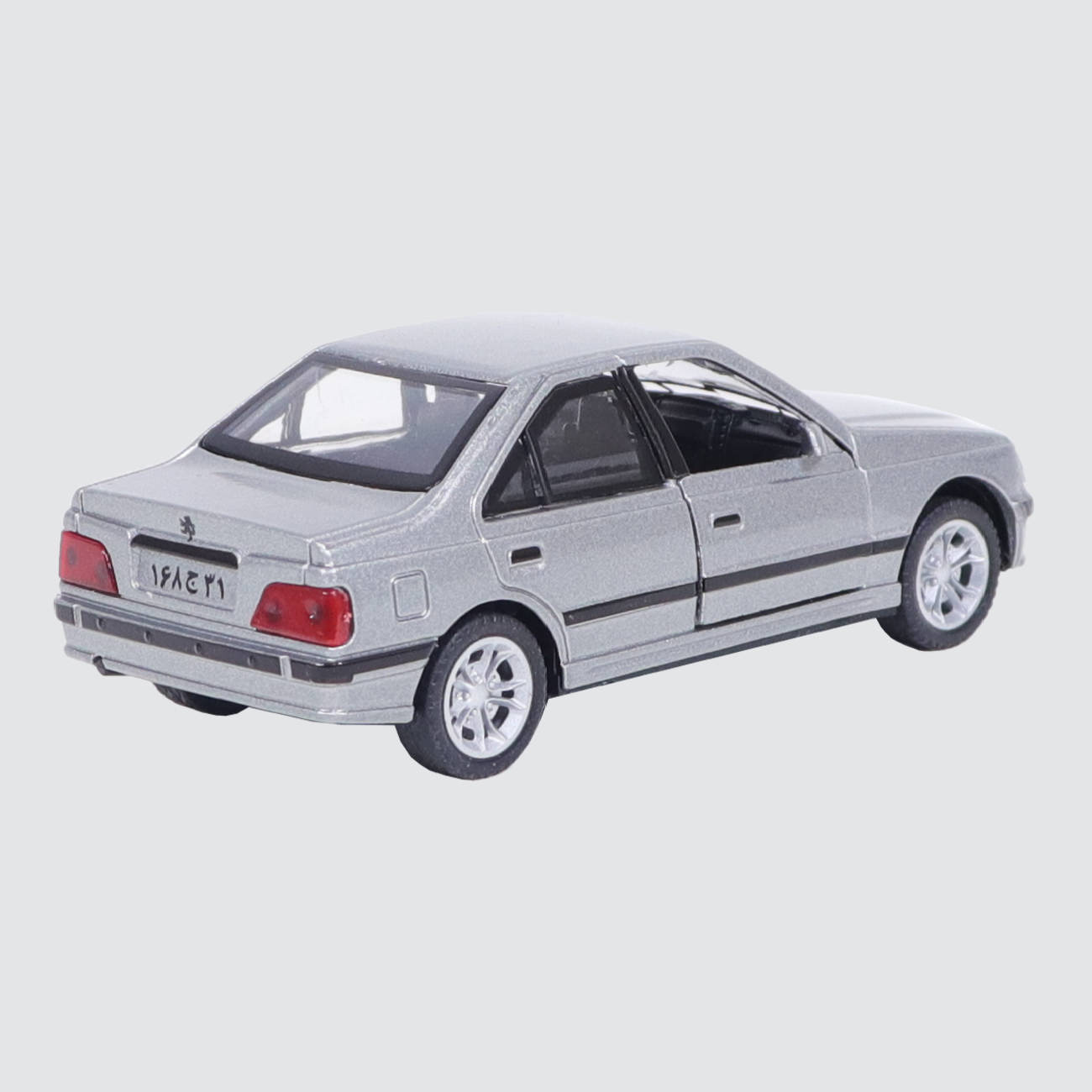 Peugeot Pars Spielzeugauto aus Metall mit Scheinwerfern und Öffnenden Türen