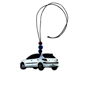 Rückspiegel-Ornament – Peugeot 206 Weiß