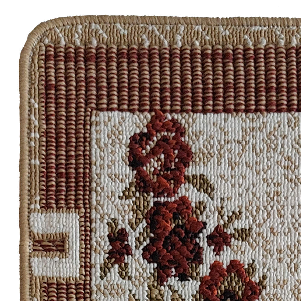 Teppich Treppenbelag Innen – Persisches Blumenmuster, rutschfest