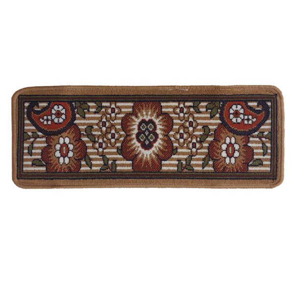 Teppich Treppenbelag Innen – Persisch inspiriertes Blumenmuster, rutschfest