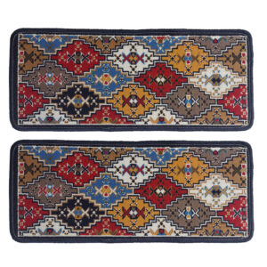 Teppich Treppenbelag Innen – Persisch inspiriertes traditionelles Design, 2 Stück