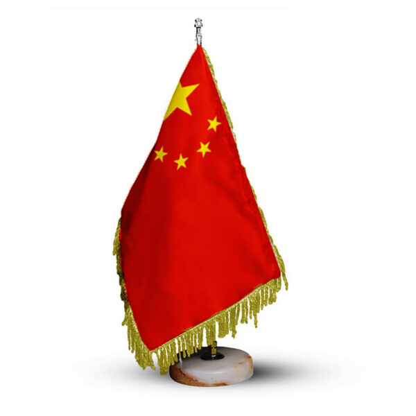 China Tischflagge mit Steinbasis