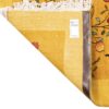 Echter persischer Gabbeh-Wollteppich handgewebt in Fars floral gelb