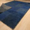 Vintage persischer handgeknüpfter Patchwork-Teppich marineblau