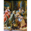 Handgeknüpfter persischer Bildteppich, der den Geburtstag der Großmutter darstellt, Arturo Ricci