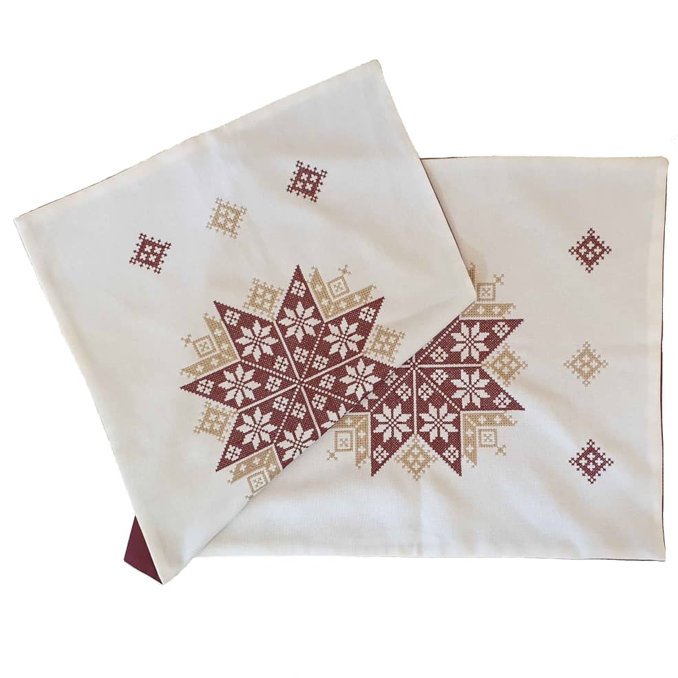 Handbestickter Tischläufer Modell Jana