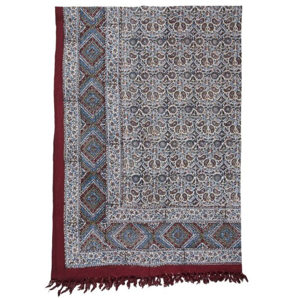 Iranisches Tischtuch: Isfahans traditionelle Kalamkari Blockdruck Abtin