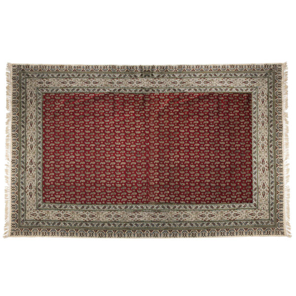 Iranisches Tischtuch: Isfahans traditionelle Kalamkari Blockdruck Atrina