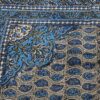 Iranisches Tischtuch: Isfahans traditionelle Kalamkari Blockdruck Himmelsblau