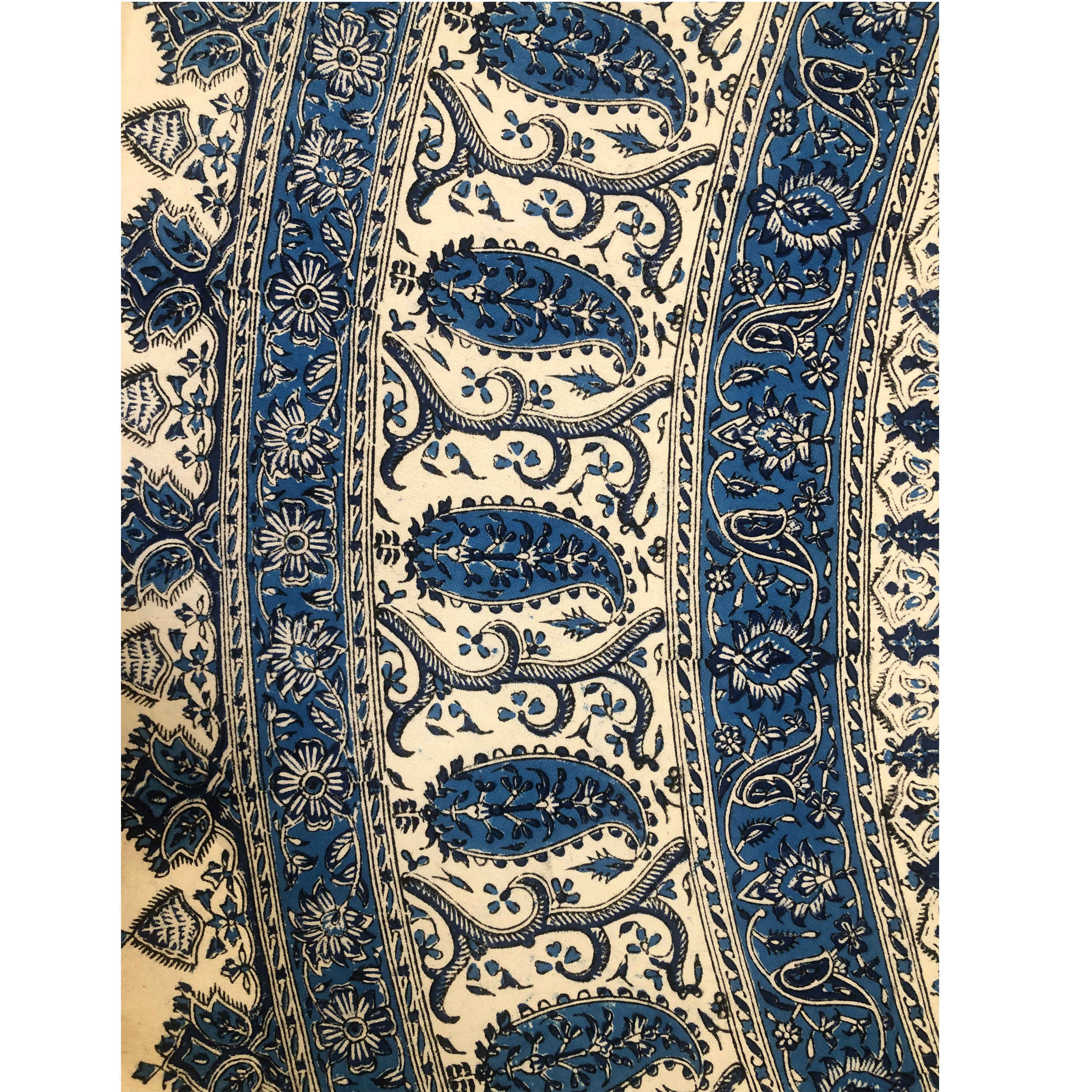 Iranisches Tischtuch: Isfahans traditionelle Kalamkari Blockdruck Ghajar