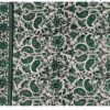 Iranisches Tischtuch: Isfahans traditionelle Kalamkari Blockdruck Grün