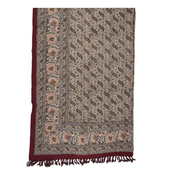 Iranisches Tischtuch: Isfahans traditionelle Kalamkari Blockdruck Momtazi