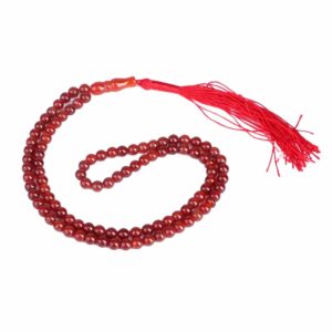 Islamischer Achat-Rosenkranz mit 101 Gebetsperlen Tasbih Rot