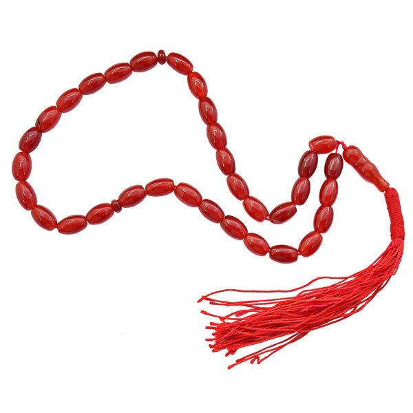 Islamischer Achat-Rosenkranz mit 101 Gebetsperlen Tasbih Heli
