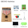 Gecko Kalimba 17-Tasten Daumenpiano Modell K17Ba
