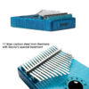 Gecko Kalimba 17-Tasten Daumenpiano Modell K17MC-BL Blau