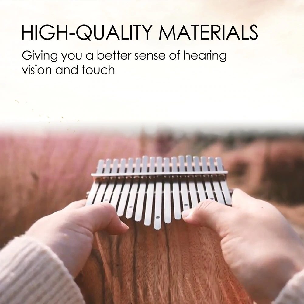 Gecko Kalimba 17-Tasten Daumenpiano Modell K17map