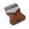 Gecko Kalimba 17-Tasten Daumenpiano Modell K17map