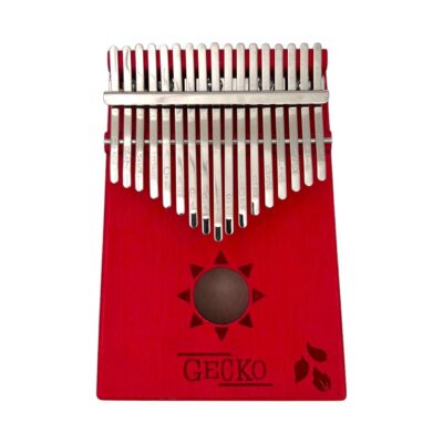 Gecko Kalimba 17-Tasten Daumenpiano Modell Rot