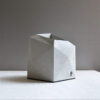 Mini-Betonvase, handgefertigt mit geometrischem Design, Grau