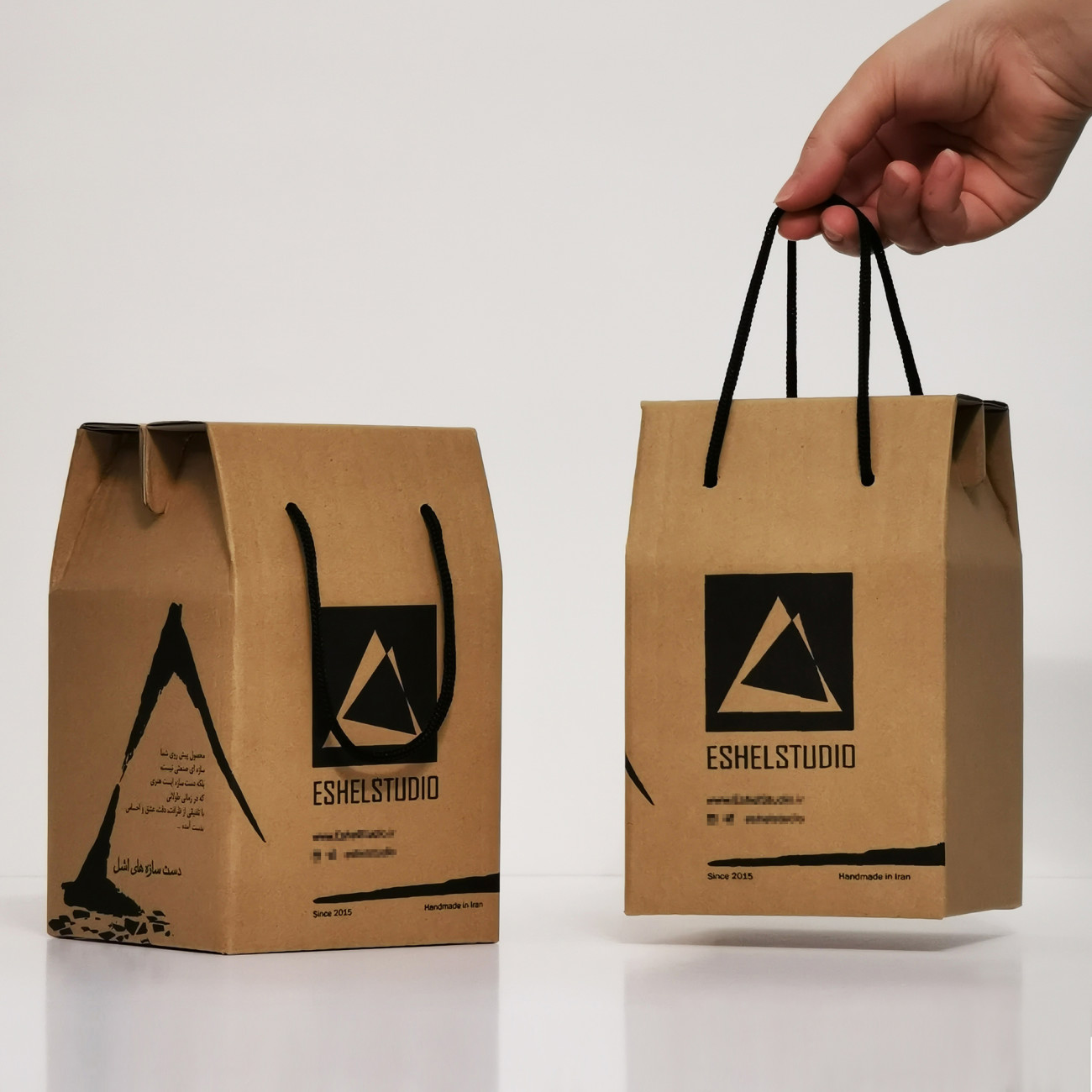 Mini-Betonvase, handgefertigt mit geometrischem Design, Grau