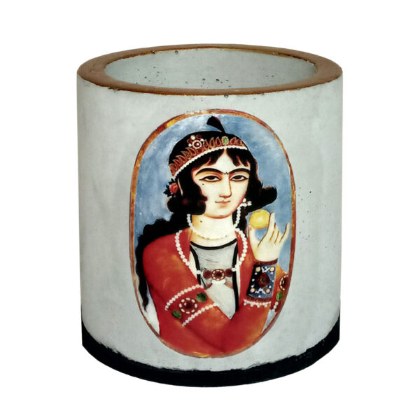 Persische Betonvase, handgefertigt im Khatun-Design