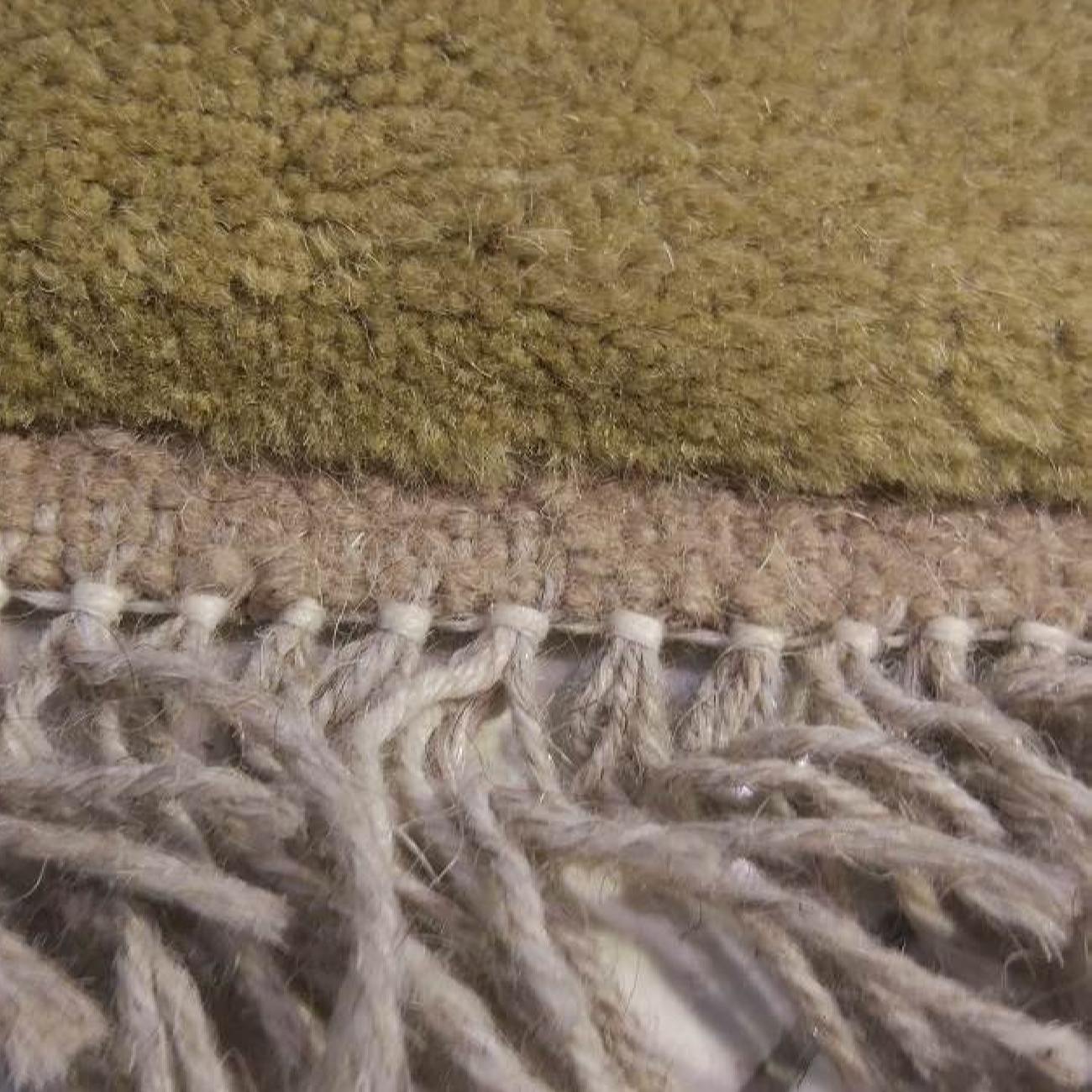 Original persischer Gabbeh-Wollteppich handgewebt in Fars jadegrün