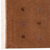 Original echter persischer Gabbeh-Wollteppich handgewebt braun