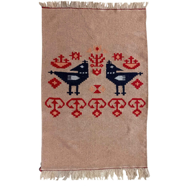 Original persischer Woll Kelim Teppich handgewebt in Isfahan Mina Vogel