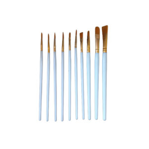 10-teiliger weicher Borstenpinsel-Set für Aquarell, Acryl und Gouache