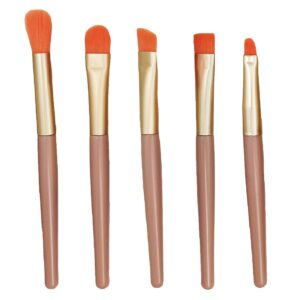 5-teiliger Filbert Borstenpinsel-Set für Aquarell, Acryl und Gouache