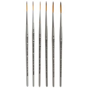 6-teiliger weicher runder Borstenpinsel-Set mit langen Griffen