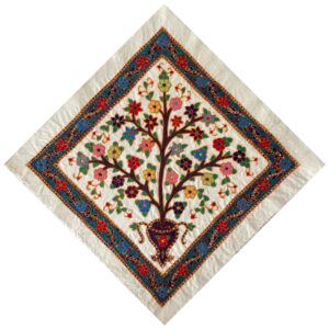 Pateh Kermans Eleganz Handgefertigte Tischdecke Baum des Lebens