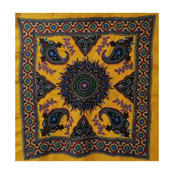 Pateh Kermans Eleganz Tischdecke Gelbes Paradies