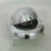 Persischer Kaviar-Servierer mit Roll-Top, Messingfuß und Silber
