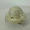 Persischer Kaviar-Servierer mit handgefertigtem Messing-Rolldeckel