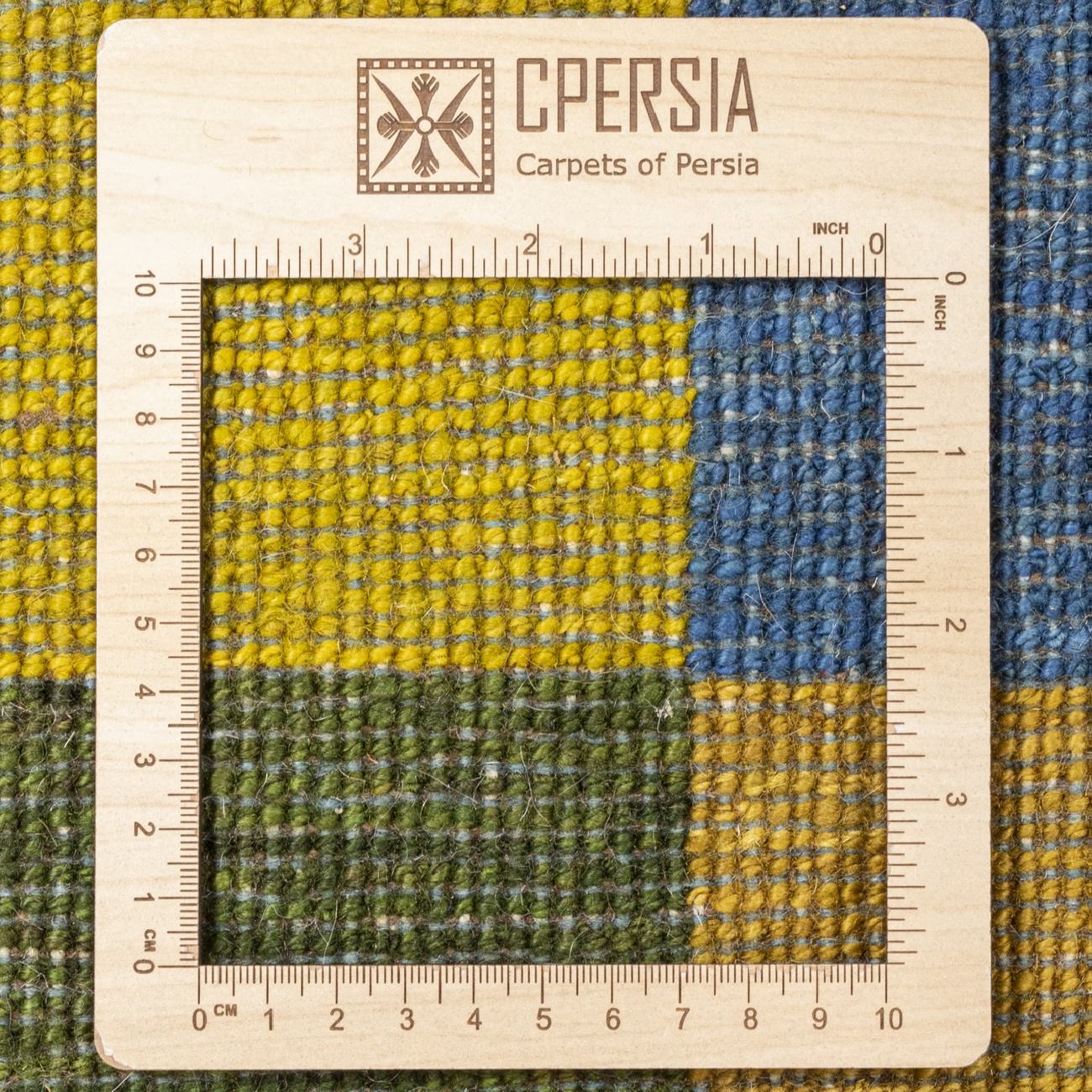 Persischer Gabbeh-Wollteppich handgewebt in Fars kariert