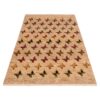 Persischer Gabbeh-Wollteppich handgewebt in Fars Schmetterling creme