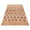 Persischer Gabbeh-Wollteppich handgewebt in Fars Schmetterling creme