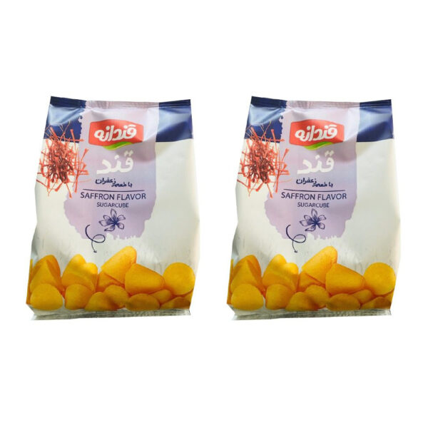 Persische Hartzuckerwürfel - Safran-Geschmack (2x)