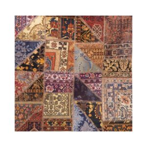 Vintage Persischer handgeknüpfter Patchwork-Teppich Rot
