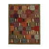 Persischer Patchwork-Kilim-Teppich handgewebt ziegelrot